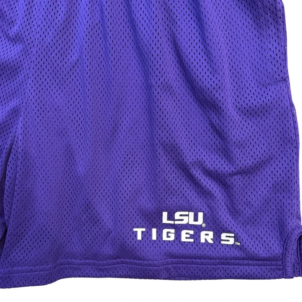Nike LSU Tigers Dri-FIT Mesh Performance Shorts Mens XL Purple NWOT DZ7937-547